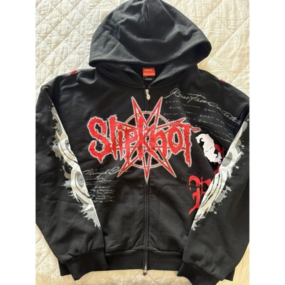 Civil Regime Slipknot 'TIL DEATH CIVIL ZIP UP‎ HOODIE IN BLACK 3XL New